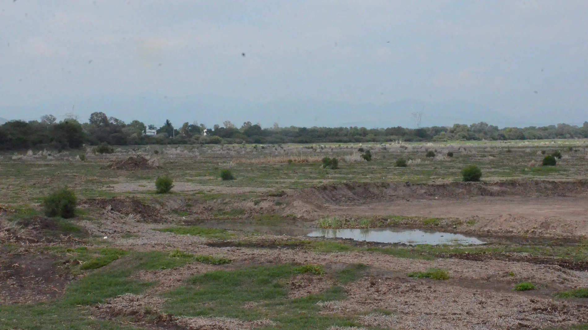 Los bordos y presas se encuentran actualmente sin la suficiente captación de agua.  Luis